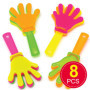 Baker Ross Mini-applaudisseurs en plastique (lot de 8) - Parfaits pour les pochettes-surprises ou comme cadeau pour les enfants.