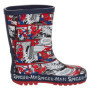 Marvel Spiderman Bottes en caoutchouc pour garçon, bleu marine, 30 EU
