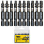 10 x SabreCut SCTKA10 50 mm T10 T15 T20 T27 T30 T40 Jeu d'embouts de tournevis à percussion Torx à une extrémité 10 15 20 27 30 