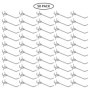 BELLE VOUS 50 Pièces Crochets pour Panneaux Perforés en Acier - 10,5 cm - Crochet pour Panneau Perforé Bureau en Métal pour Orga