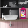 Fulgurant Déboucheur Spécial Cheveux, Action rapide, Cheveux et Poils, Salle de Bain, Douches, Lavabos, Bains, 800 ml