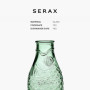 Carafe en verre pour l'eau | Collection Fish & Fish par Paola Navone | Carafe 850 ml | Bouteille conteneur transparent vert pour