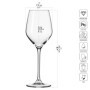 Krosno Petite Verre à Vin Blanc | Lot de 6 | 200 ML | Collection Splendour | Parfait la Maison, Les Restaurants, Les Fêtes | Lav