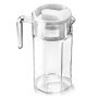 VILDE Carafe en verre avec couvercle et bec verseur - 1,5 l - Carafe à eau avec couvercle - Carafe à eau - Carafe à thé - Insert
