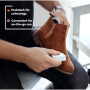Kaps Gomme pour Cuir Nubuck et Daim, Élimine les Taches, Gomme Nettoyante pour Chaussures, Sièges Véhicule, Revêtements de Cuir 