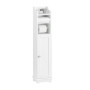 SoBuy® FRG177-W Support Papier Toilette Armoire Toilettes Porte Brosse WC Meuble de Salle de Bain sur Pied en Bois – Blanc