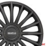 Sparco Enjoliveurs Treviso - 16-pouces - Noir - Set de 4 pièces