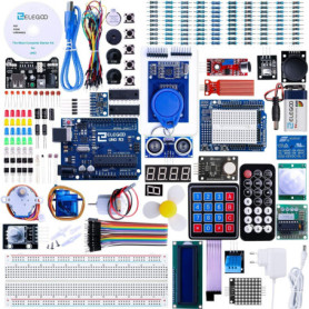 ELEGOO UNO R3 Project Kit de démarrage le plus complet avec tutoriel compatible avec Arduino IDE (63 articles)