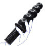 Gode anal érotique sex toys, FAAK Gode multi-boules avec poignée, 7,3'' amateurs de plug anal, FAAK gode à perles plaisir anal