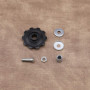 Create idea 4pcs 10T Kit de Roues Jockey Poulie de Mécanisme Vélo pour Dérailleur 5/6/7/8 Vitesses Écrou Rondelles Raccords