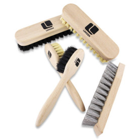 Lenzen Set de Brosses à Chaussures I Kit de 5 Pièces: 2 Brosses de Polissage, 2 Brosses pour Appliquer le Cirage, 1 Brosse Dure 