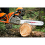 Rotatech Lot de 3 chaînes de tronçonneuse de 35 cm Pas LP 3/8", jauge 0,50", 50 picots. Compatible avec Stihl 018, MS180, MS181,