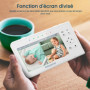 Babysense Moniteur Vidéo pour Bébé, Babyphone avec Écran Divisé 4,3“ et 2 Caméras, Veilleuse Réglable, Conversation Audio Bidire
