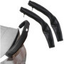 2 Pcs Protection Guidon Poussette, Couverture Protection pour Poussette/Landau, Poussette Accoudoir Poignée Amovible Zipper en S
