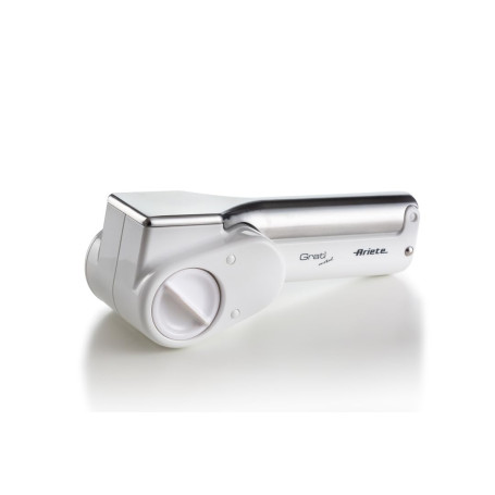 Ariete Gratì Metal 44, Râpe à Fromage Électrique Sans Fil, 2 Rouleaux en Acier Inoxydable Inclus, 1 Kg de Fromage avec Une Recha