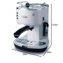 De'Longhi - Cafetieres expresso ECO 311 W -, Noir/Argent/Blanc