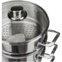 Excelsa 47121 Cuiseur Vapeur en INOX 4 pièces