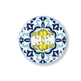 Excelsa Amalfi Lot de 6 assiettes à pizza en porcelaine