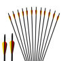 Narchery Flèche Arc Chasse 31 Pouces Flèche Carbone, Tir à l’Arc pour Entraînement et pour l’Arc Long, l’Arc Traditionnel et l’A