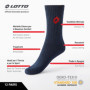 Lotto, 12 Paires Chaussettes de tennis homme/femmes en coton doux et respirant, certificats OEKO-TEX, couleurs assorties, 39-42