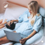 KOALA BABYCARE Coussin de Grossesse pour Dormir XXL - Coussin Allaitement Confortable Multifonctionnel - Housse Amovible 100% Co