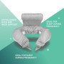 KOALA BABYCARE Coussin de Grossesse pour Dormir XXL - Coussin Allaitement Confortable Multifonctionnel - Housse Amovible 100% Co