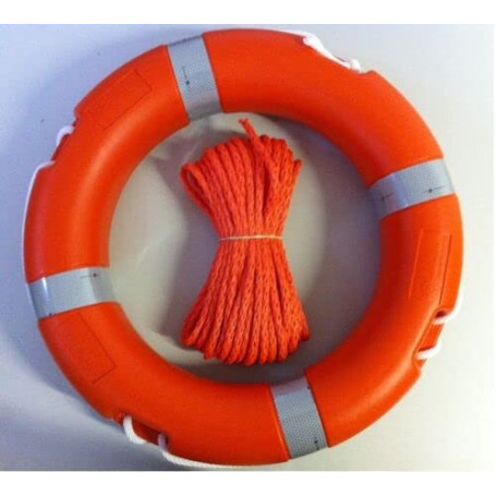 Bouée de sauvetage flottante réglementaire 30 m de plaisance