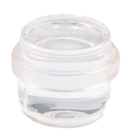 Amig - Cale ou butée de sol adhésive circulaire, transparente et décorative, bande en caoutchouc antidérapante, pour portes de p