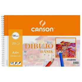 Canson Guarro Canson Basic Cahier micro perforé 20 feuilles A4+ 130 g