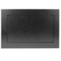 PrimeMatik - Coffre-Fort Mural de sécurité en Retrait en Acier à clé 26x15x18cm Noir