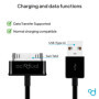 OcioDual USB Data Cable Chargeur Câble de Données Data Sync Noir Compatible avec Samsung Galaxy TAB 2 10.1 P5110 & 7.1 Charger