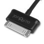 OcioDual USB Data Cable Chargeur Câble de Données Data Sync Noir Compatible avec Samsung Galaxy TAB 2 10.1 P5110 & 7.1 Charger