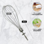 Anakel Home Accessoire Batteur Fouet BR64189652 Compatible avec le mélangeur Braun MR6500M | Tiges métalliques, 200 x 4 mm