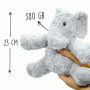 Bouillotte Micro-Onde Peluche (23 cm) - Bouillotte Peluche - Peluche Bouillotte Elefhant - Peluche Chauffante - Bouillotte Doudo