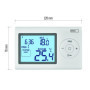 EMOS P5607 Thermostat Mural, régulateur de température ambiante, numérique, programmable, avec Protection antigel, Filaire pour 