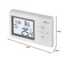 EMOS P5607 Thermostat Mural, régulateur de température ambiante, numérique, programmable, avec Protection antigel, Filaire pour 