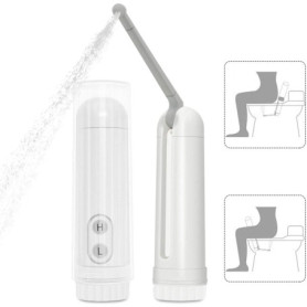 Bidet de voyage portable par YAMI, IPX6 Bidet électrique étanche avec film de décompression automatique et buse Réglage de 180 d