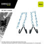 Dresco Crochet de vélo sur chaîne | Crochet de vélo pour accrocher des vélos au Plafond | Suspension de vélo 5250703, Noir