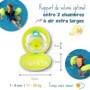 Flotteurs EDWEKIN® pour Enfants avec Chambres à air Extra Larges ; Brassards pour bébés/Jeunes Enfants de 1 à 6 Ans, Design Tran