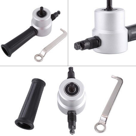 Fafeicy kit d'outils de coupe de grignoteuse à double tête pour tôle, pour atelier, bricolage à domicile et réparation de voitur