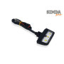 Éclairage de plaque d'immatriculation, à LED, homologuée E, pour moto, quad, roller, voiture, VTT, IP67, mini, noir, super aspec
