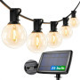 Lepro Guirlande Lumineuse Exterieure, Guirlande Solaire 7.62M, 4 Modes d'Éclairage, 25 Ampoules G40, Blanc Chaud 2700K, Étanche 