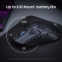 HyperX Pulsefire Haste – Souris de Jeu - Ultra-Légère, 62 g, 100 Heures d’Autonomie, sans Fil 2.4 Ghz, Coque en Nid d’Abeille, D