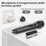 Talomen Microphone sans fil professionnel,système de dual microphone à 2.4 GHz Karaoké Dynamique Rechargeable avec Récepteur,160