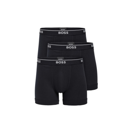 BOSS Boxershorts aus Baumwolle, 3er-Pack Boxeur ajusté, Noir Nuit, L (Lot de 3) Hommes