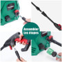 HYCHIKA Nettoyeur Haute Pression, 110 Bar Max. 410 l/h Débit 1500W Lave-auto Portable avec Réservoir Mousse, Tuyau 5m Câble 5m, 