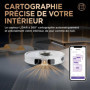 Shark PowerDetect Robot aspirateur à vidage Automatique avec Navigation 3D et LiDAR, Base Anti-allergène/Anti-Odeur, contourneme