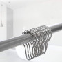 20PCS Anneaux de Douche en Acier Inoxydable, Crochets Rideau de Douche Anneaux pour Rideau de Douche en Acier Inoxydable pour Sa