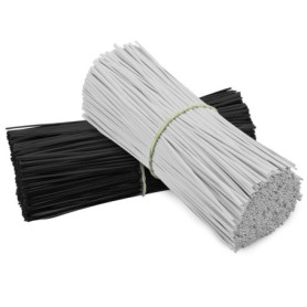 TANCUDER 400 PCS Serre Cable Plastique Collier de Serrage Blanc et Noir Collier Serflex Plastique 15CM Attaches Torsadées en Pla