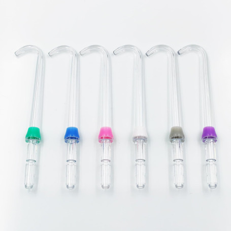 Embouts de rechange compatibles avec Waterpik, embout d'hydropulseur compatible avec l'irrigateur buccal Waterpik (6 embouts de 